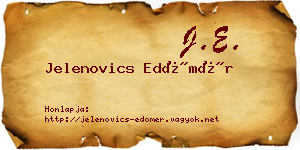 Jelenovics Edömér névjegykártya